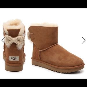 ugg boots with knit bows